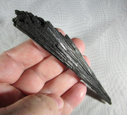 Natural Black Kyanite Fan Witches Broom brazil mineral