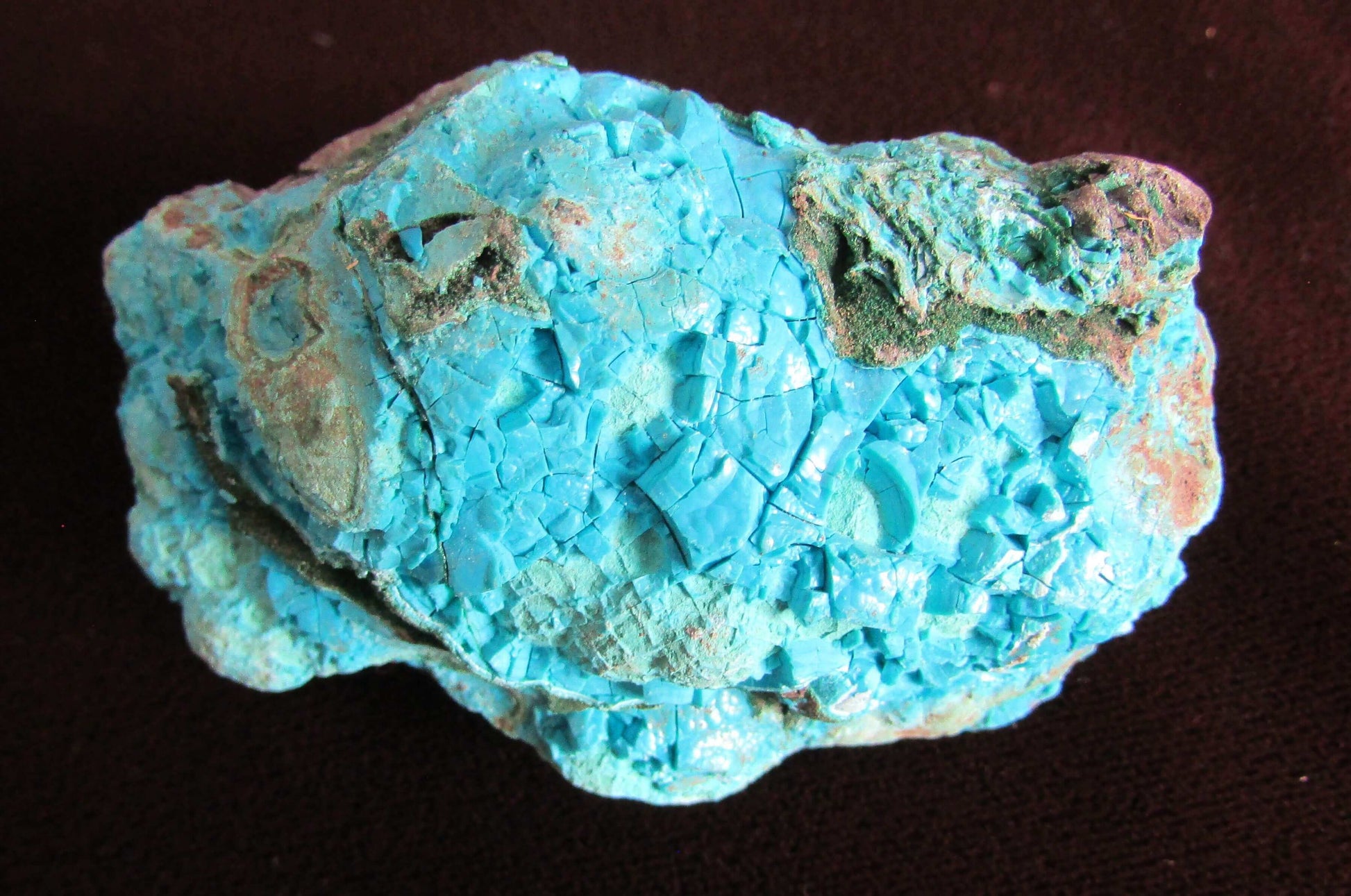 Chrysocolla, Natural Polished Palmstone, Ethically Sourced from Congo