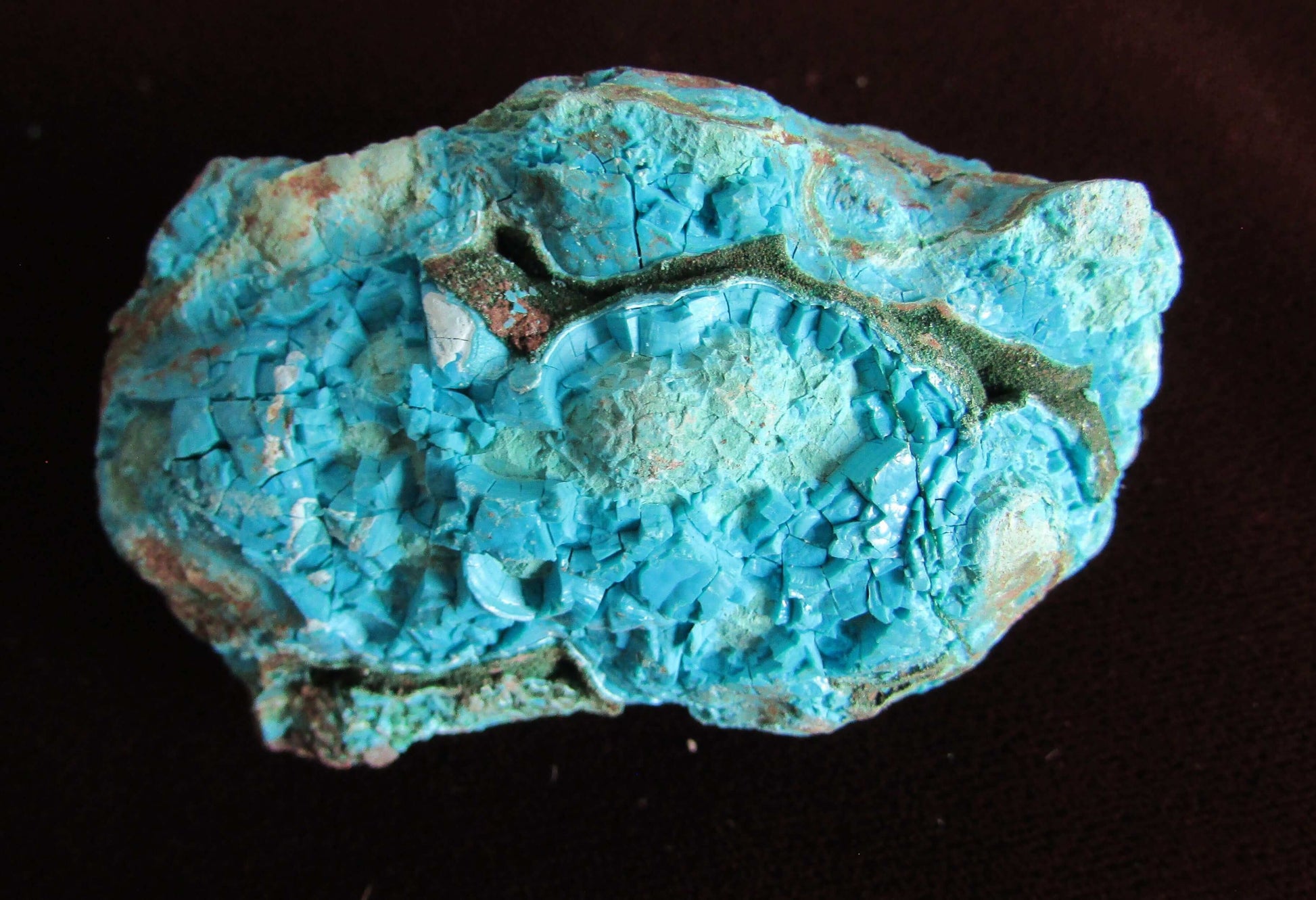 Chrysocolla, Natural Polished Palmstone, Ethically Sourced from Congo