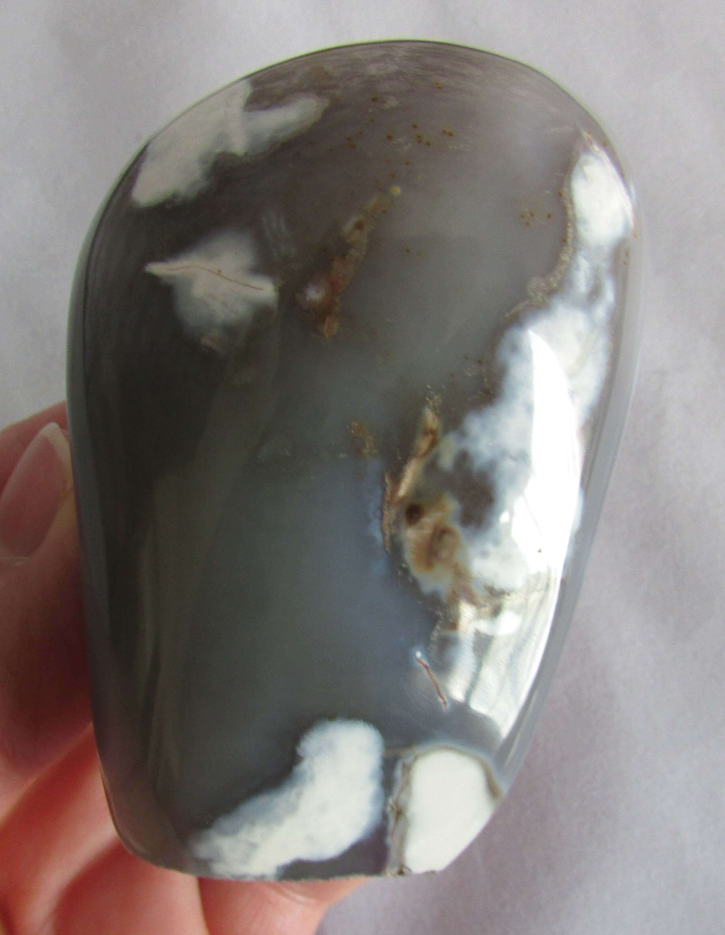 orca agate freeform, genuine agate, madagascar crystals