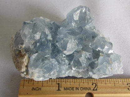 Genuine natural Gemmy Celestite Crystal Geode ethically sourced from Madagascar