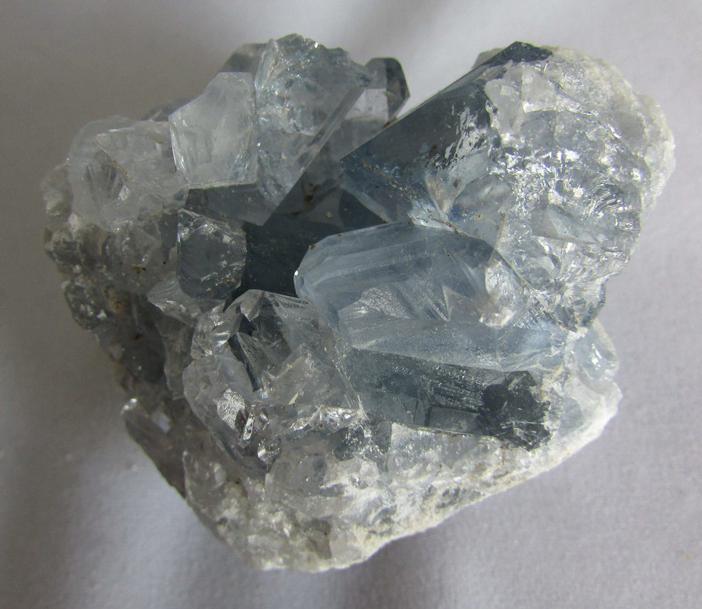 Genuine natural Gemmy Celestite Crystal Geode ethically sourced from Madagascar