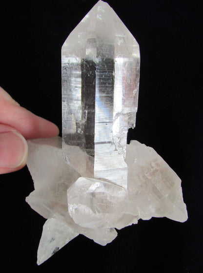 cathedral quartz crystal, water clear himalayan quartz