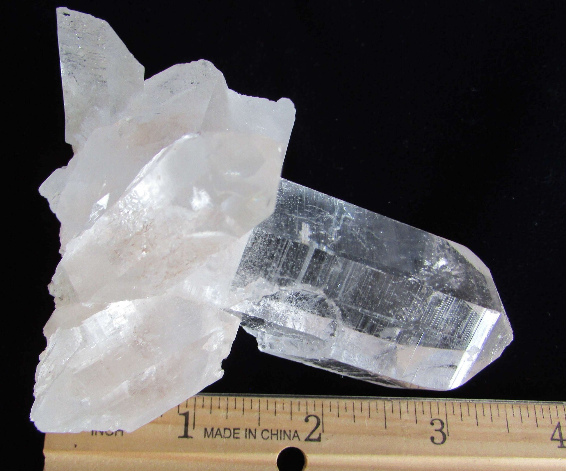 cathedral quartz crystal, water clear himalayan quartz