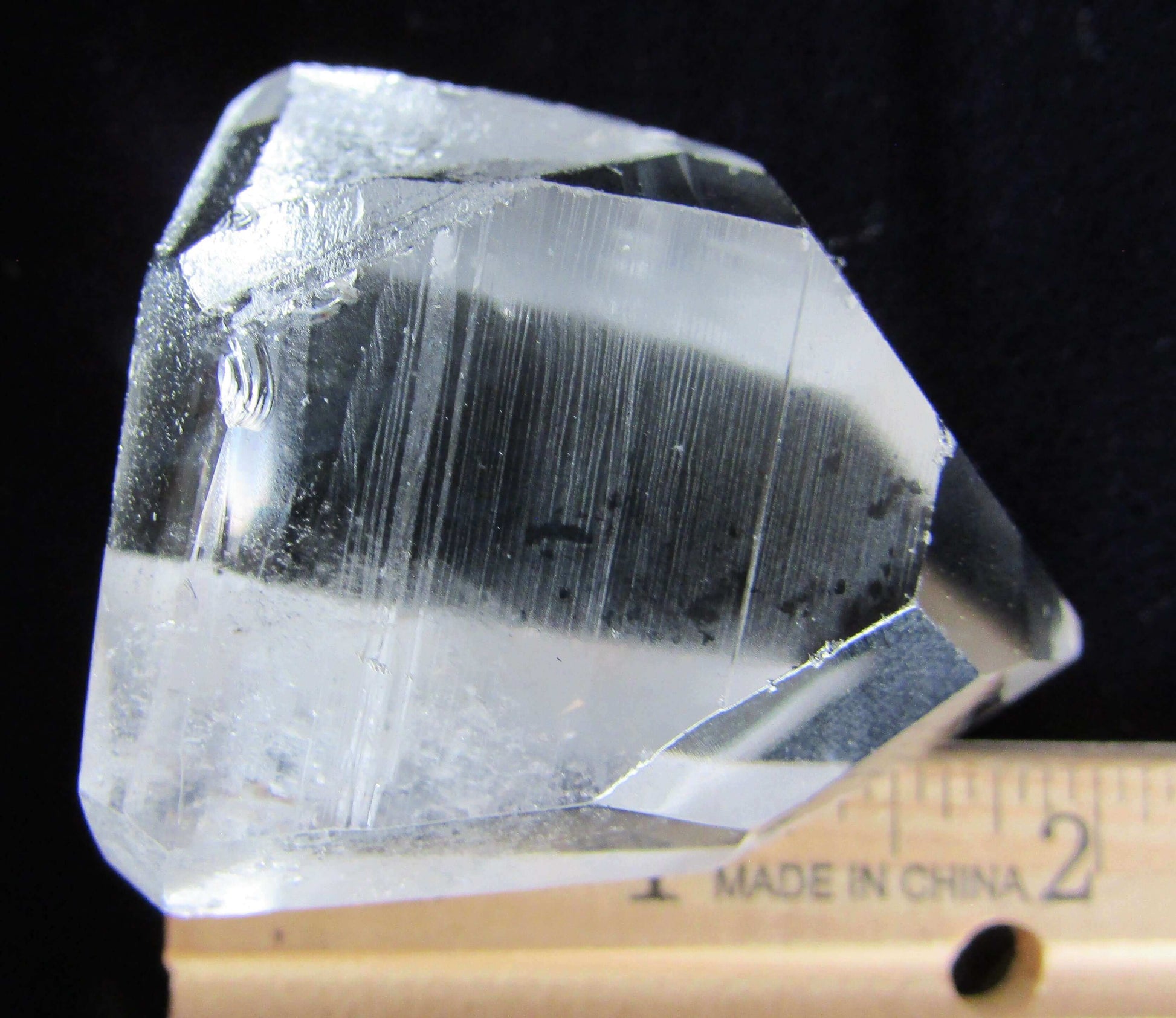 angel feather quartz crystal, quartz point, himalayan quartz