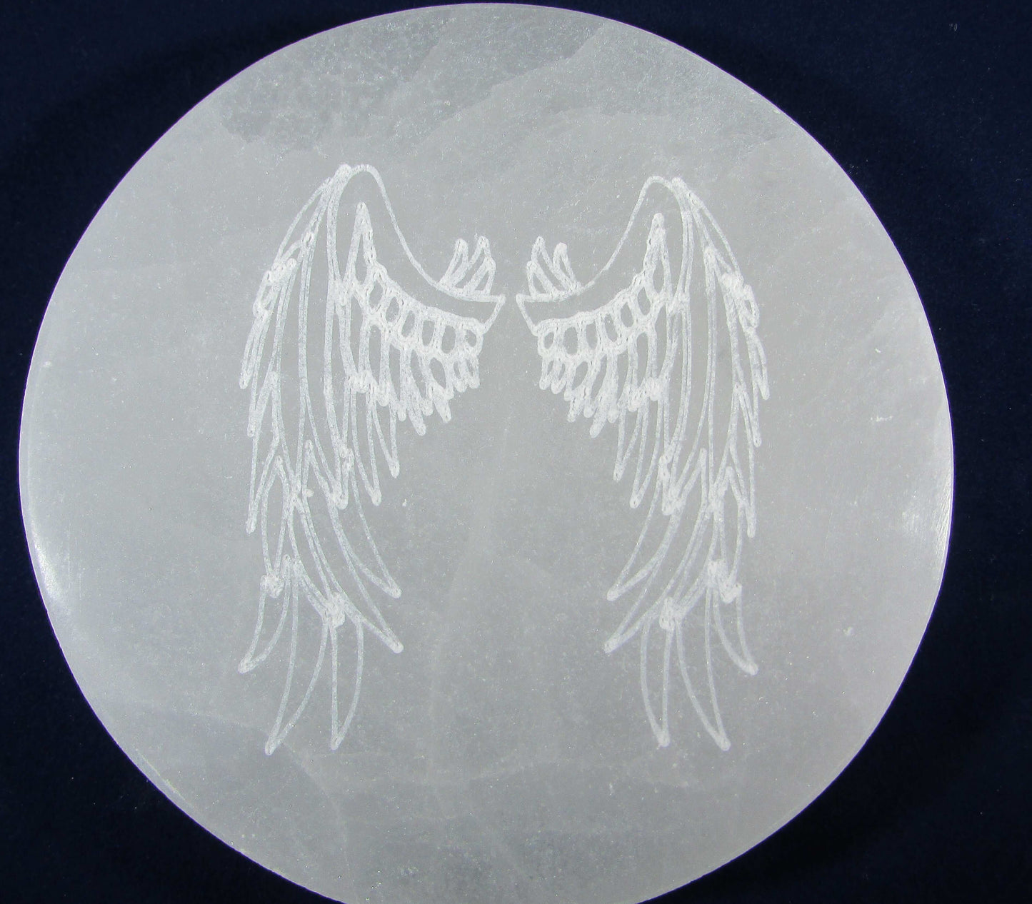 Selenite  Angel Wings Charging Disc Crystals