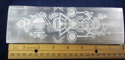 selenite solar system chargin slab, morocco mineral