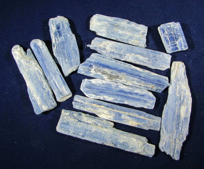 blue kyanite, natural raw kyanite, brazil crystals