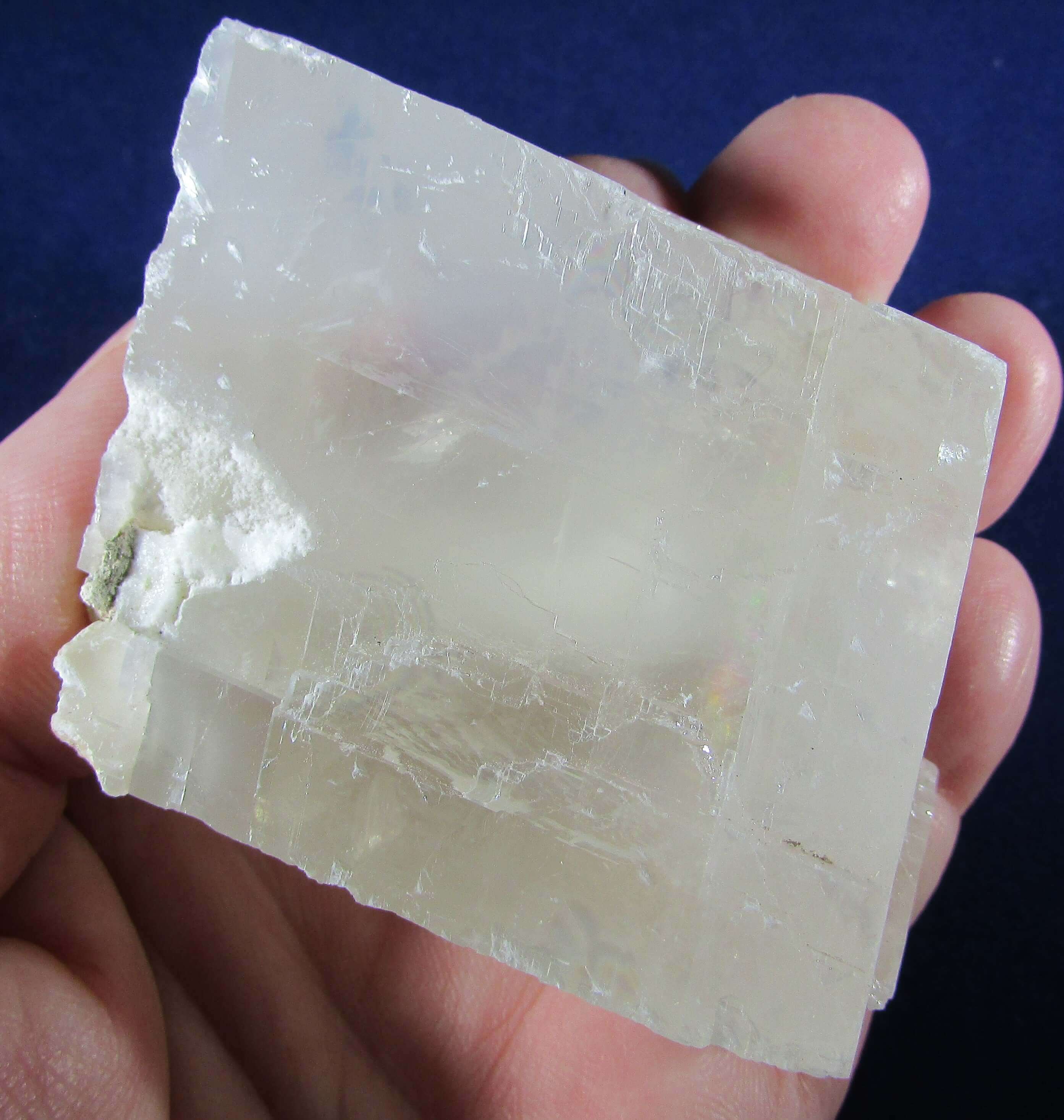 Natural Unpolished Optical Calcite, Ice Calcite from Brazil