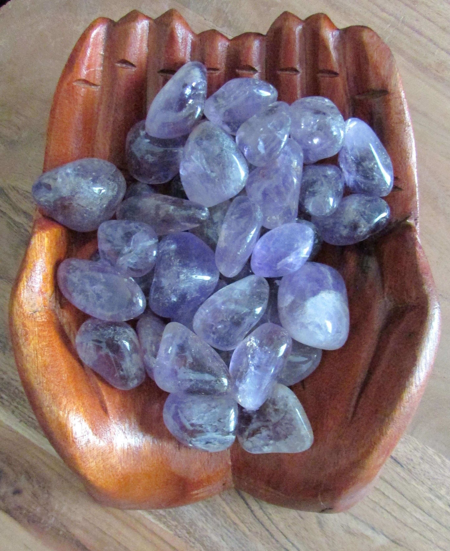 Tumbled Stones, Amethyst Crystals