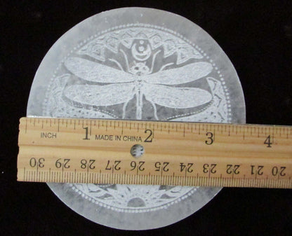 selenite charging disc, selenite disc, mororro mineral