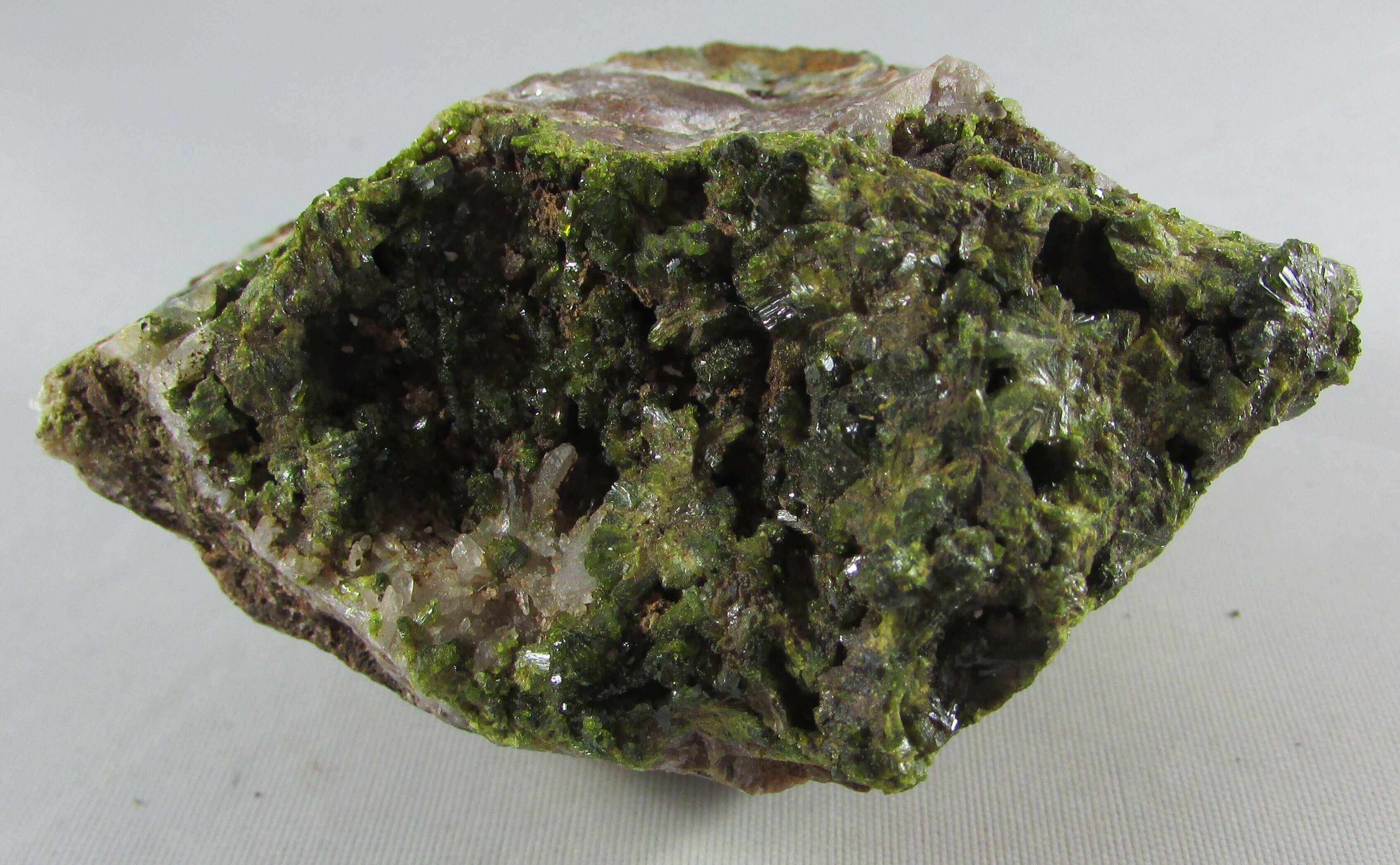 natural rough epidote, south africa mineral