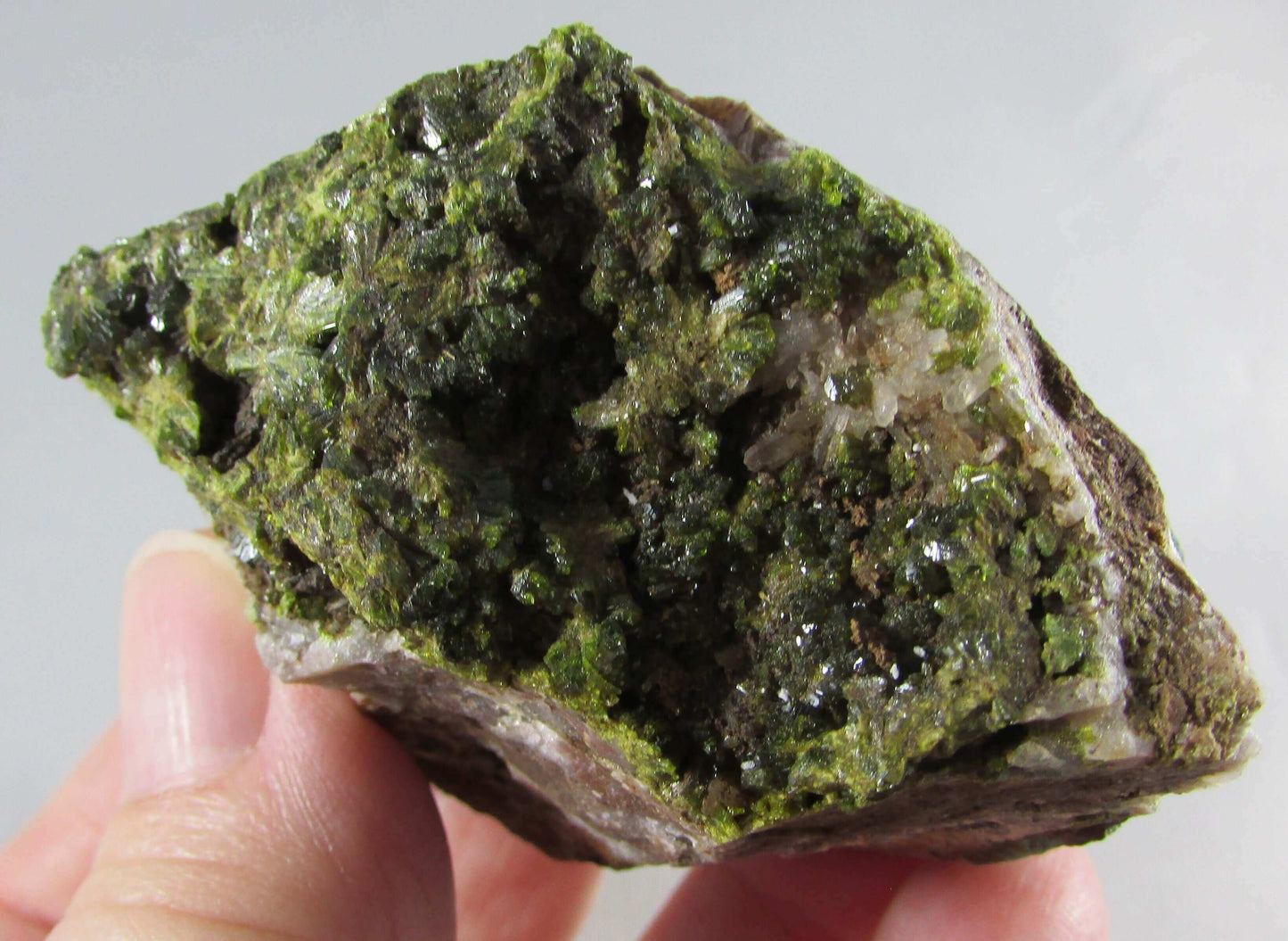 natural rough epidote, south africa mineral