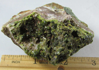 natural rough epidote, south africa mineral