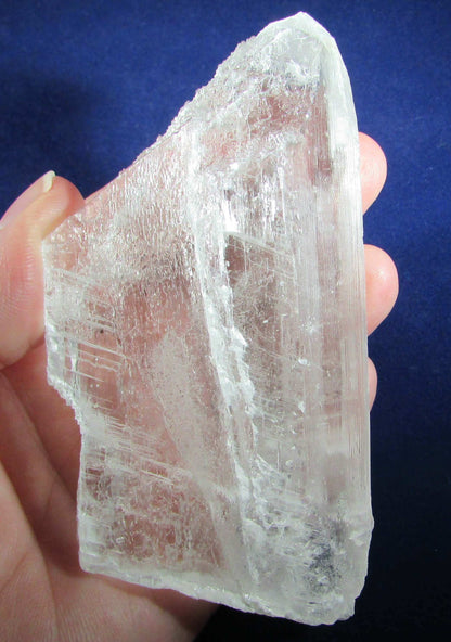 Natural Raw Gemmy Selenite transparent Crystal Plate, Mexico