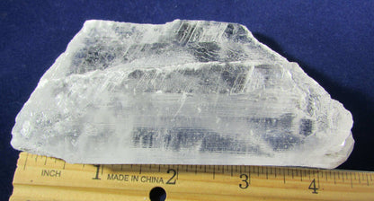 Natural Raw Gemmy Selenite transparent Crystal Plate, Mexico