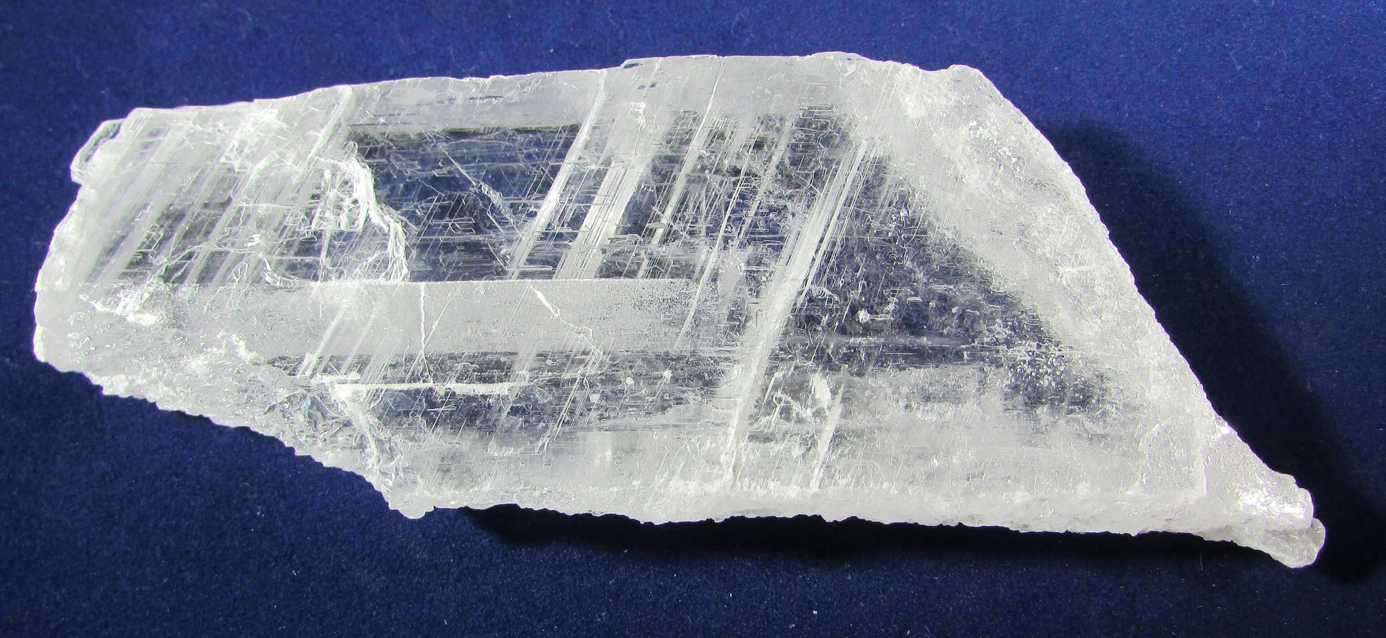 Natural Raw Gemmy Selenite transparent Crystal Plate, Mexico