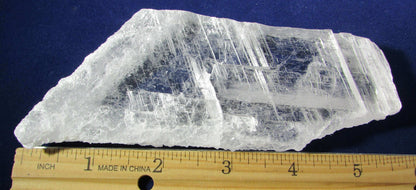 Natural Raw Gemmy Selenite transparent Crystal Plate, Mexico