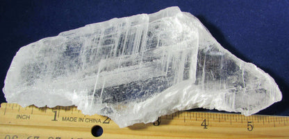 Natural Raw Gemmy Selenite transparent Crystal Plate, Mexico