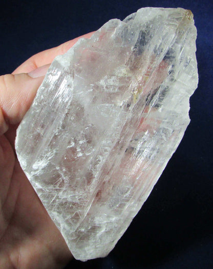 Natural Raw Gemmy Selenite transparent Crystal Plate, Mexico