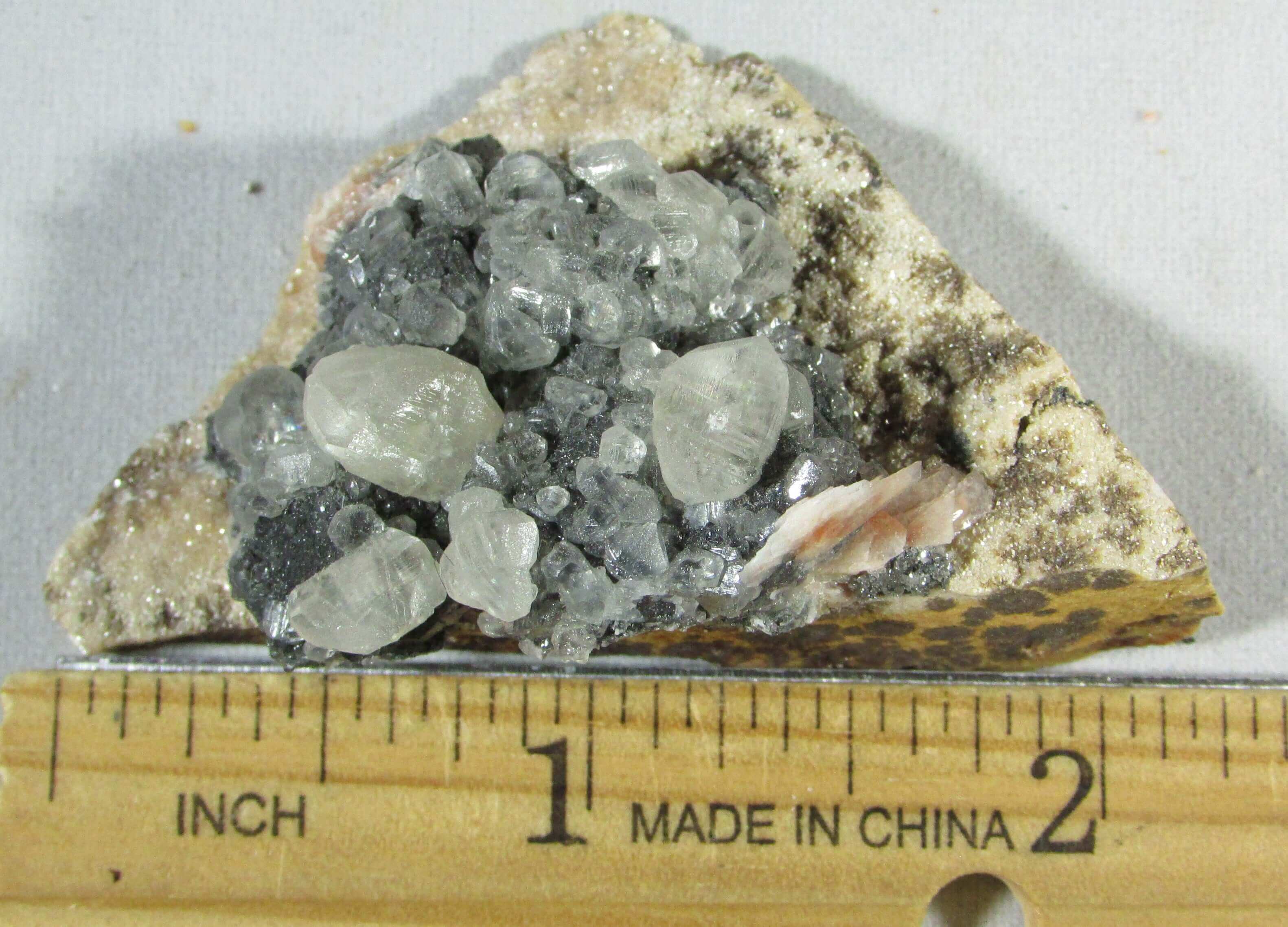 Cerussite Barite Galena mineral ethically sourced from Morocco Mineral