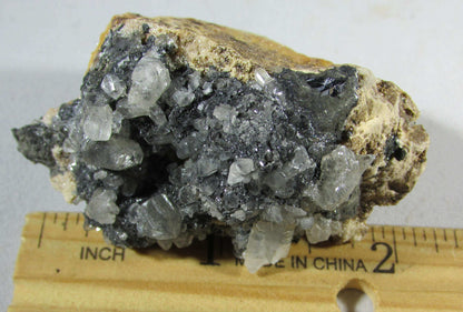 Cerussite Barite Galena mineral ethically sourced from Morocco Mineral