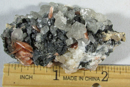 Cerussite Barite Galena mineral ethically sourced from Morocco Mineral