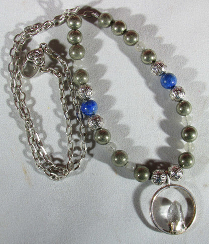 crystal necklace, handmade crystal bead jewelry