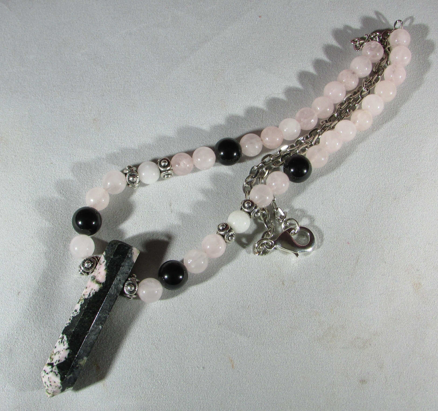 crystal necklace, handmade crystal bead jewelry