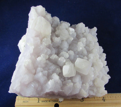 natural amethyst calcite crystal cluster