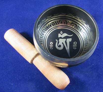 Handcrafted Nepal OM Singing Bowl - Traditional Sound Healing Instrument