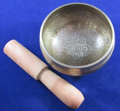 Handcrafted Nepal OM Singing Bowl - Traditional Sound Healing Instrument