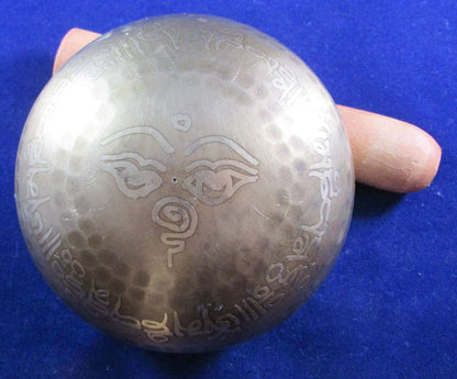 Handcrafted Nepal OM Singing Bowl - Traditional Sound Healing Instrument