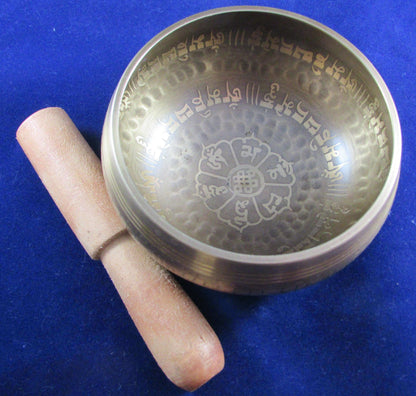 Handcrafted Nepal OM Singing Bowl - Traditional Sound Healing Instrument