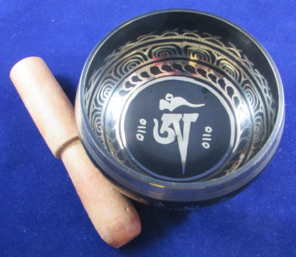 Handcrafted Nepal OM Singing Bowl - Traditional Sound Healing Instrument