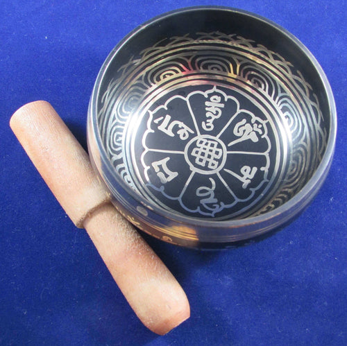 Authentic Nepal OM Singing Bowl — Spiritual Sound Bath & Energy Balancer