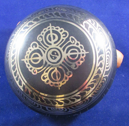 Handcrafted Nepal OM Singing Bowl - Traditional Sound Healing Instrumen