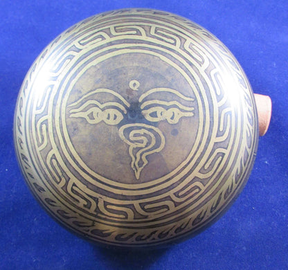 Handcrafted Nepal OM Singing Bowl - Traditional Sound Healing Instrument