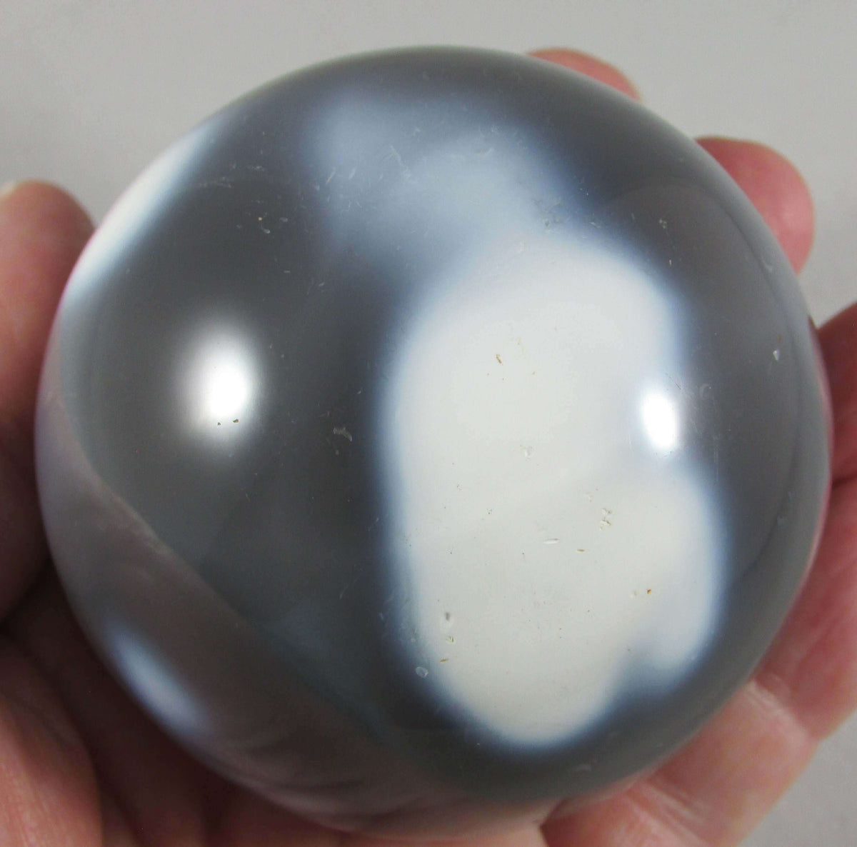 orca agate, polished crystal palmstone, madagascar crystals