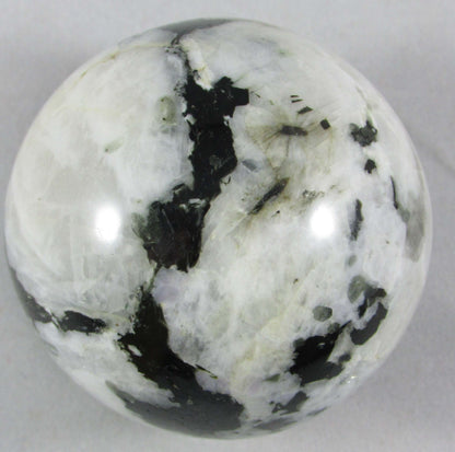 rainbow moonstone crystal sphere, polished crystal ball