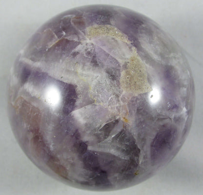 chevron amethyst crystal sphere, genuine amethyst quartz