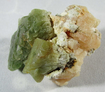 celadonite heulandite crystal mineral, rough celadonite