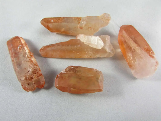 Red Quartz crystal points, natural red quartz, morocco