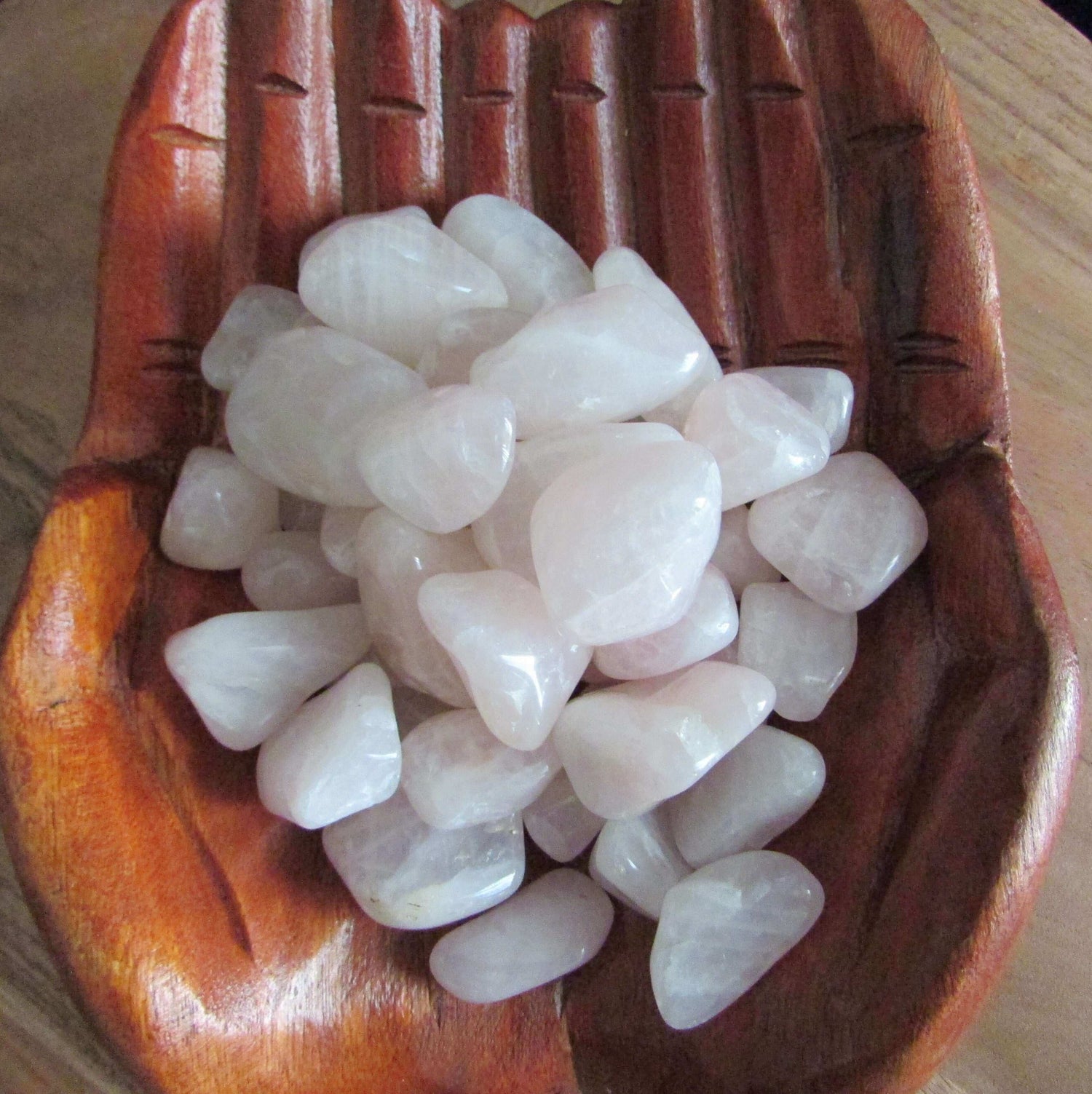 Polished Rose Quartz Crystal tumbled stones brazil crystal