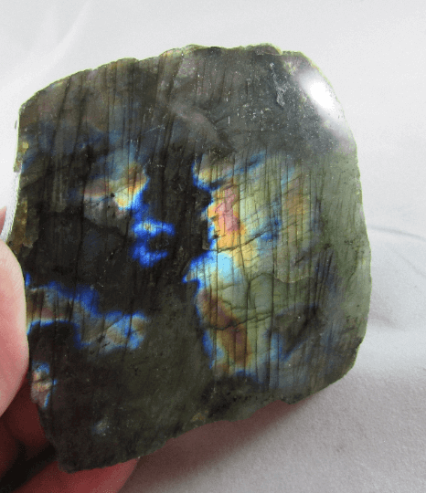 Labradorite Blue Flash, Madagascar (#4) Crystals