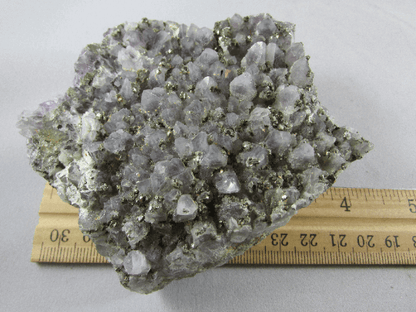 natural amethyst pyrite crystal cluster