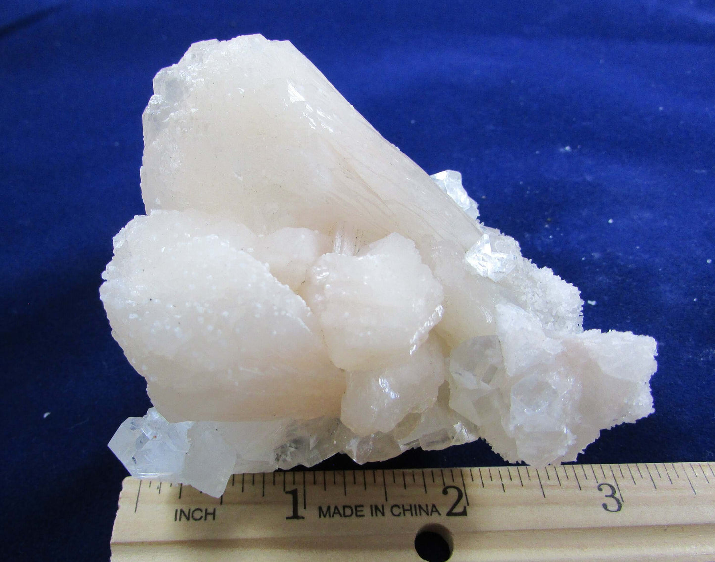 Stilbite Apophyllite Matrix Crystal Cluster