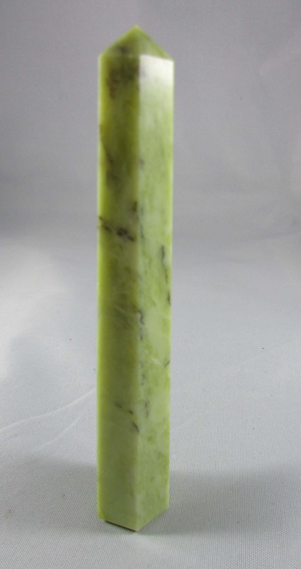 serpentine crystal obelisk, serpentine wand, crystal pillar