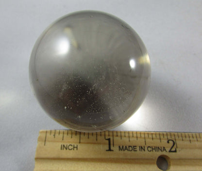 Natural polished Smoky Quartz crystal sphere brazil