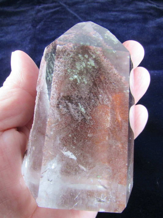 Chlorite Phantom Quartz Point, Brazil (#7) Crystals